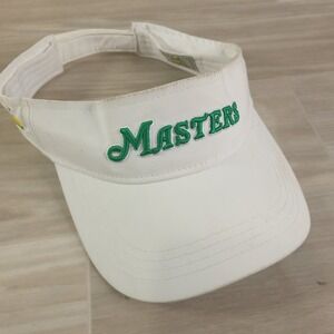 Ahead USA Augusta National Masters Sun Visor Hat White Green Lettering